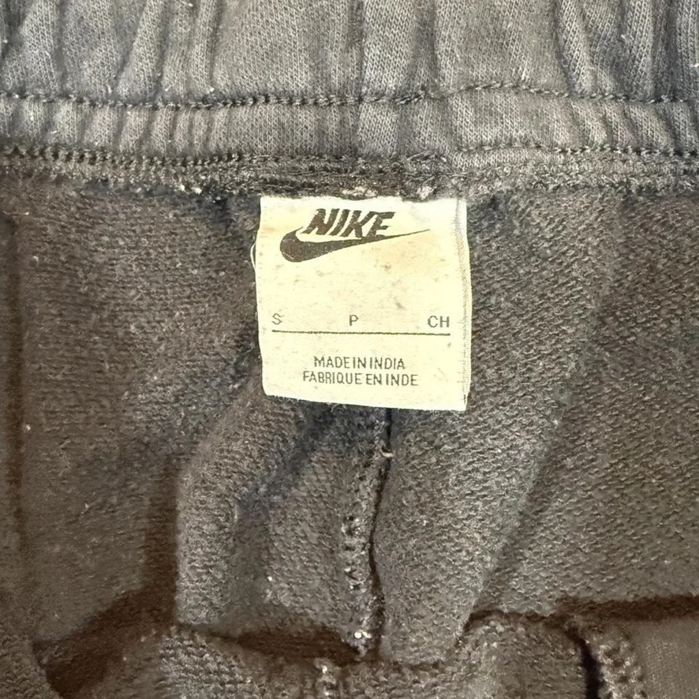 Nike Gray Fleece Joggers with White Swoosh